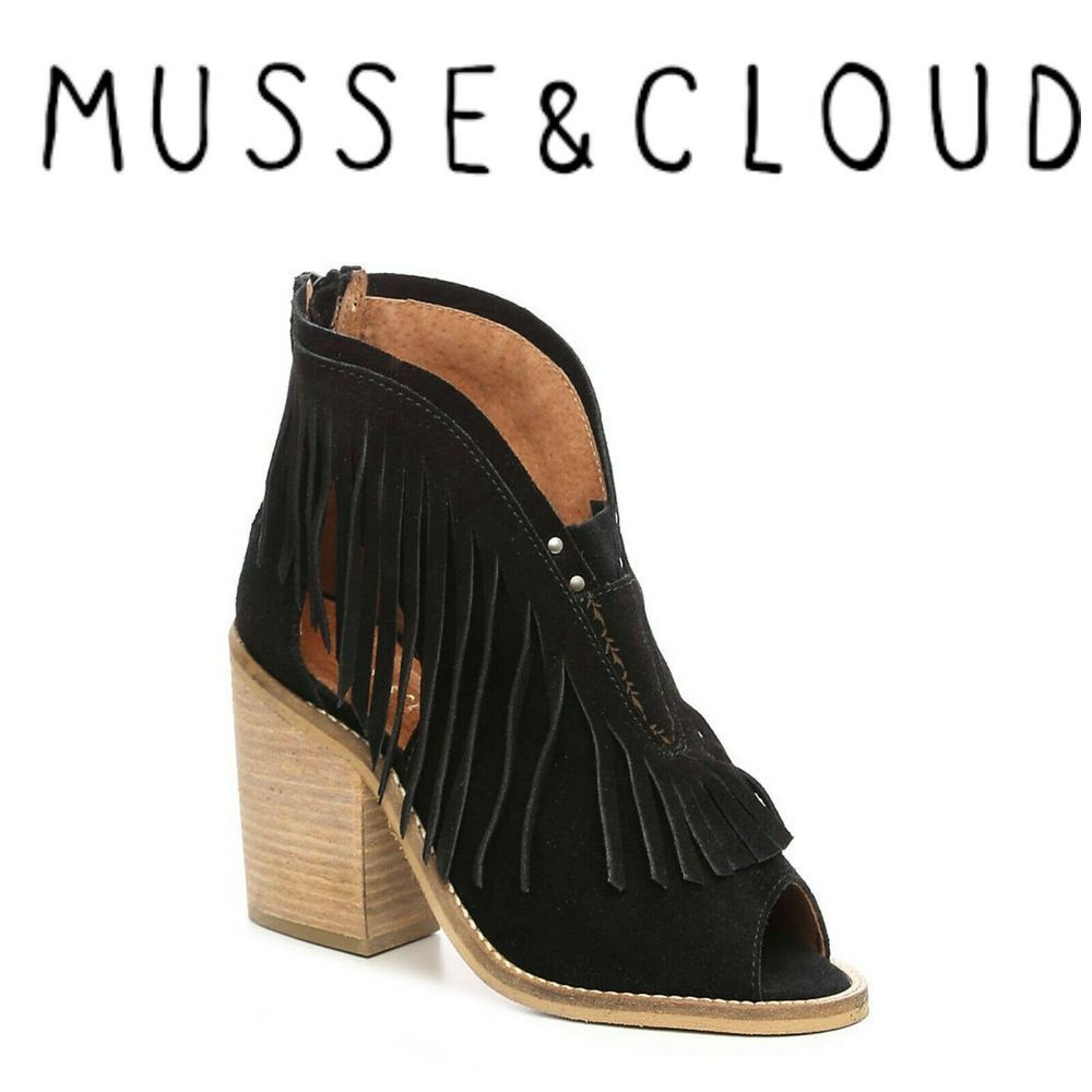New Musse & Cloud Galia Fringed Heeled Sandals